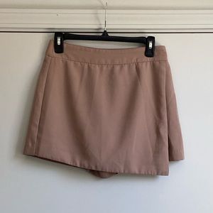 NWT Forever 21 Mini Skort Beige